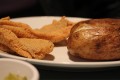 Catfish and baked potato